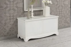 Cassapanca Rombo in patinato beige