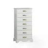 cassettiera Rombo in patinato beige