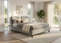 Letto matr. Gilda grigio