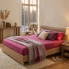 Letto matrimoniale noce