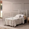 Letto sing.Helena bianco bucciato