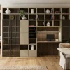Libreria a giorno con scaletta