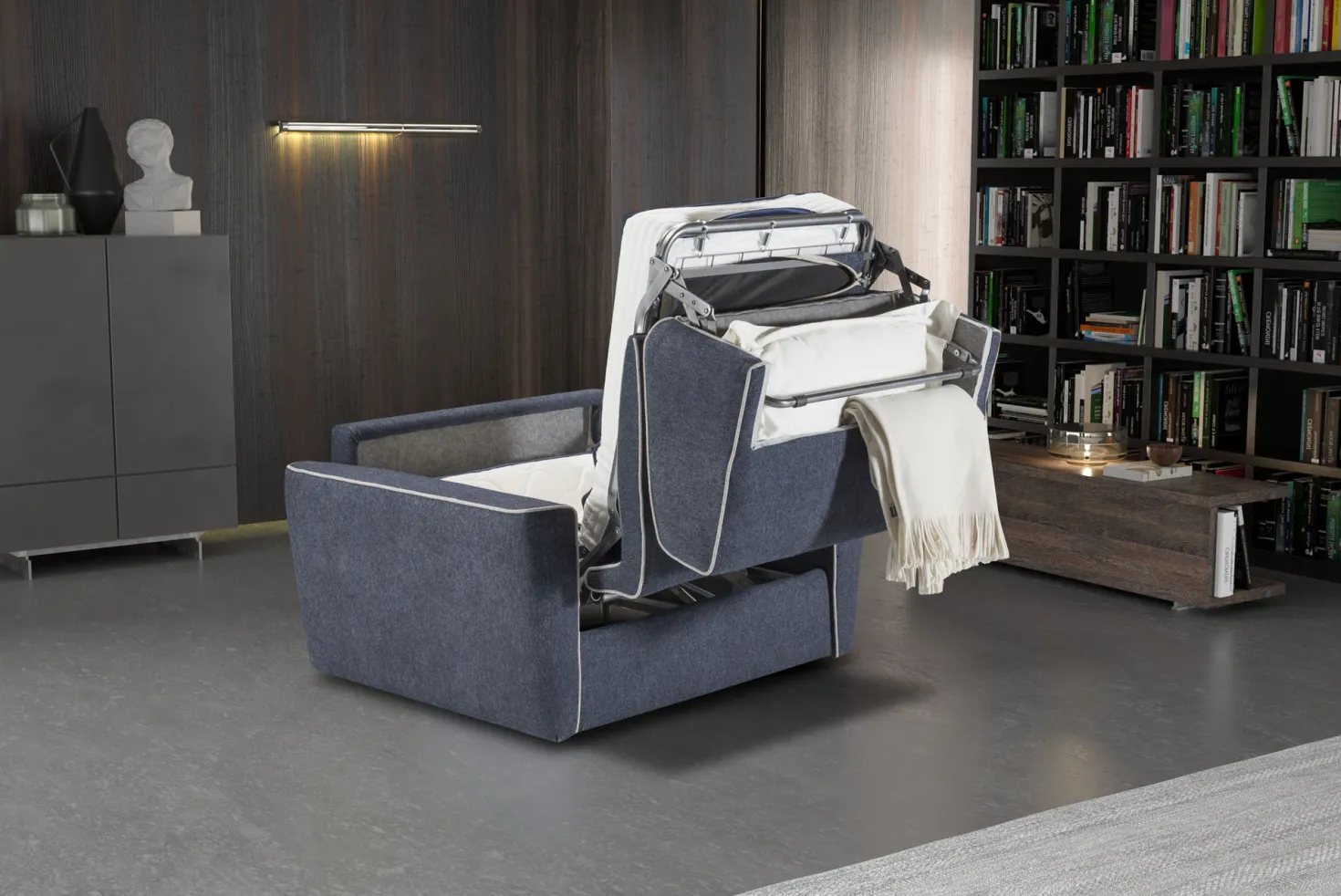 Poltrona Perla con letto